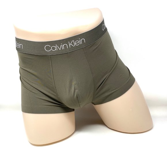 Calvin Klein Other - Calvin Klein One Men Low Trunk NB2753030 Brown Mesh Air Fx Tech Moisture Wicking